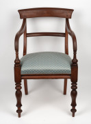 An antique Australian cedar spade back carver chair, circa 1850, ​​​​​​​47cm wide. - 2