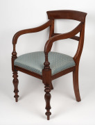 An antique Australian cedar spade back carver chair, circa 1850, ​​​​​​​47cm wide. - 3