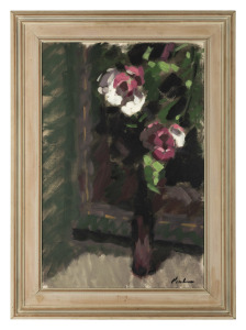 COLIN COLAHAN (1897-1987), (untitled floral still life), oil on canvas, signed lower right "Colahan", ​​​​​​​76 x 50cm, 95 x 69cm overall.