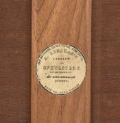 ANDREW LENEHAN Colonial five tier wotnot/folio stand with single drawer, rare rose mahogany and cedar construction with finely carved tulip columns, Sydney origin, circa 1848, circular makers label in drawer, 137cm high, 75cm wide, 42cm deep. - 2