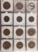 A duplicated range in a Dansco album; noted 1937 Crowns (10), pre-1946 florins (13), various lower denominations including Half-pennies and Pennies; mixed condition. (Total: 108). - 8