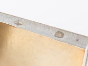 An antique French silver snuff box with engraved decoration and gilt wash interior, 19th century, 9cm wide, 77 grams. - 3