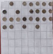 An album containing mainly a duplicated range of Australian and Great Britain Florins, Threepences, Sixpences, Shillings and some Half-Crowns; some heavy duplication and a few N.Z., etc. have crept in. Worth a look! (Total: 370+). Mixed condition. - 3