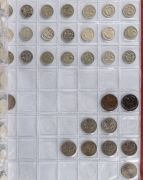 An album containing mainly a duplicated range of Australian and Great Britain Florins, Threepences, Sixpences, Shillings and some Half-Crowns; some heavy duplication and a few N.Z., etc. have crept in. Worth a look! (Total: 370+). Mixed condition. - 7