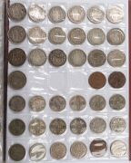 An album containing mainly a duplicated range of Australian and Great Britain Florins, Threepences, Sixpences, Shillings and some Half-Crowns; some heavy duplication and a few N.Z., etc. have crept in. Worth a look! (Total: 370+). Mixed condition. - 10
