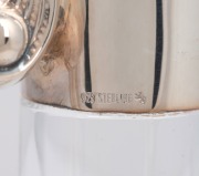 A Danish silver mounted faceted cut crystal claret jug, early to mid 20th century, 25cm high. - 3