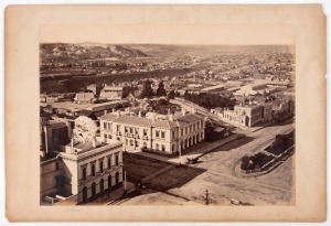 WILLIAM H. BARDWELL (1836-1929), Ballarat from the Town Hall, 1872, large format albumen paper print laid down on card, image 23 x 36cm.