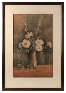 JAMES RAMSAY, (floral still life), watercolour, signed lower left "J. Ramsay", 52 x 32cm, 72 x 50cm overall.