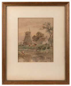 ARTIST UNKNOWN, group of three framed watercolours, ​​​​​​​the largest 23 x 27cm overall.