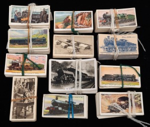 CIGARETTE & TRADE CARDS including Senior Service "British Railways", Ogden's "Construction of Railway Trains", Churchman "Landmarks in Pailway Progress", Sunripe "The Railway Centenary" 1st & 2nd Series, Wills's "Railway Engines", Churchman's "Empire Rail