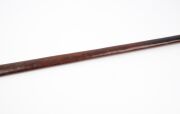 RUNNYMEDE TASMANIA an impressive Maori antique taiaha, carved hardwood with paua shell eyes (one missing), a fine quality 19th century example, 158cm high. - 8