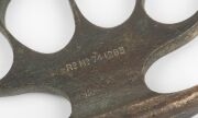 Police issue knuckle duster with registration No.741283, circa 1929, 9.5cm wide. - 2