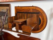 GUY CRICK, cafe diner booth miniature wall mount model crafted from Queensland walnut, Tasmanian oak, fiddleback maple and blackwood, mid 20th century, 50cm high, 65cm wide, 30cm deep. - 3