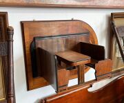GUY CRICK, cafe diner booth miniature wall mount model crafted from Queensland walnut, Tasmanian oak, fiddleback maple and blackwood, mid 20th century, 50cm high, 65cm wide, 30cm deep. - 4