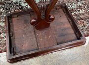 A rare Colonial Australian cedar games table with lyre shaped column and strings of brush cypress pine, with chess board top inlaid with burr cedar and cypress pine, New South Wales origin, circa 1850, 73cm high, 58cm wide, 41.5cm deep. - 9