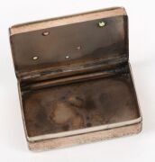 Two Australian silver vesta cases with Southern Cross motif in coloured paste stones, early 20th century, one stamped "HARDY BROS. STERLING SILVER", ​​​​​​​6cm wide, 113 grams total. - 5