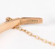 DUGGIN, SHAPPERE & Co. of Melbourne antique Australian 15ct gold bracelet with solid heart shaped white opal surrounded by diamonds, circa 1900, ​​​​​​​8.4 grams total. - 3
