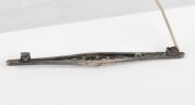 RHODA WAGER Australian silver bar brooch, circa 1920, stamped "WAGER", 6cm wide. - 2