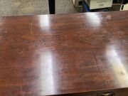 An early Colonial Australian cedar six leg sideboard in the Sheraton manner with huon pine stringing, diamond escutcheon inlays, tapered legs terminating in spade feet, New South Wales origin, circa 1820. Each drawer blade veneered in cedar on solid beefw - 7
