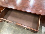 An early Colonial Australian cedar six leg sideboard in the Sheraton manner with huon pine stringing, diamond escutcheon inlays, tapered legs terminating in spade feet, New South Wales origin, circa 1820. Each drawer blade veneered in cedar on solid beefw - 14