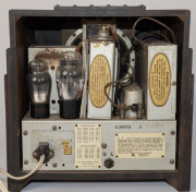 A.W.A. "Radiolette" vintage walnut veneered Empire State mantle radio, ​​​​​​​27.5cm high. - 4