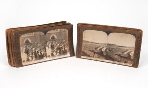 THE ROSE STEREOGRAPHS "The American Fleet in Australia" seventeen assorted stereocards, circa 1908.
