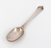 A George I Britannia silver dog nose spoon, made in the provincial town of Exeter, circa 1715, ​​​​​​​17.5cm long, 45 grams.