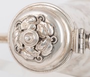 A sterling silver coffee pot made in the Georgian style with applied bird and leaf decoration, 20th century, stamped "STERLING", 21cm high, 730 grams (including timber handle). - 5
