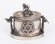 JUDAICA Russian silver spice box, ​​​​​​​6.5cm high, 87 grams.