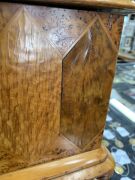 WILLIAM NORRIE antique New Zealand timber box, totara, puriri, mottled kauri, kohekohe, rewarewa, maire and others, late 19th century. Fitted with two lift out trays adorned with original blue velvet lining. Norrie was one of New Zealand's most successful - 5