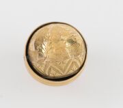 An antique 15ct gold swivel ball style pendant locket, circa 1870, ​​​​​​​2.4cm high, 4.8 grams. - 9
