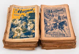 "THE MAGNET" circa 1936 to 1938 boys adventure magazines, mixed condition generally fair only, (148 items)