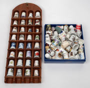Collection of assorted porcelain thimbles, 20th century, (qty).