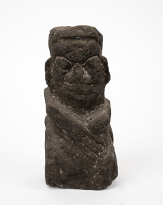 Ancestral figure, carved stone, Pacific Island origin, unknown age, 22.5cm high.