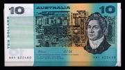 1991 TEN DOLLARS (R.313b) Fraser/Cole, without Plate letter (40) consecutive notes, MNV 622460-499, Unc.