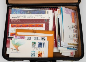 A good quality briefcase containing an accumulation of stamps and covers; the stamps are mainly decimal Australian issues MUH.