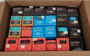CENTRON: Group of fifty-one c. 1980s tele-conversion and wide-conversion lenses (new old stock), multiple magnification factors present. (51 items)