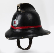 NEW ZEALAND fireman's antique helmet with INVERCARGILL decal, circa 1920's.