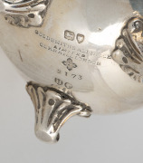 An antique English sterling silver cream jug with engraved decoration and finely beaded edge, made for the Goldsmiths Alliance of Cornhill, London, circa 1883, 8cm high, 158 grams. - 2