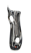 ANZOLO FUGA (1914-1998) Bands Murano glass vase with double forato to the body, for VETRERIA A.V.E.M., circa 1960, bearing original foil label "A.V.E.M., Made in Italy, Murano", 47cm high.