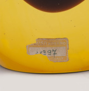 FLAVIO POLI (1900-1984) Valve series amber sommerso glass vase, for SEGUSO VETRI D'ARTE, circa 1956, bearing remains of original label, 30cm high. - 2