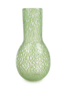 DINO MARTENS (1894-1970) Murano glass vase with green Zanfirico canes, made for VETRERIA AURELIANO TOSO, circa 1958, bearing original foil label "Vetreria Aureliano Toso, Murano", 25cm high.