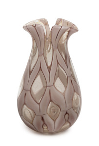 40 · ERCOLE BAROVIER (1889-1974) "Pezzi Unici Di Prova" rare Murano glass vase, part of an experimental grouping and considered unique, released on limited edition only, manufactured by Barovier & Toso, circa 1956, bearing original paper label "Barovier & Toso, Murano, Made in Italy" with designed number 22114, 21cm high. Note: Illustrated in the publication "Art of Barovier, Glass Makers in Murano, 1866-1972" edited by Marina Barovier, pages 182-83.