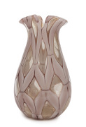 ERCOLE BAROVIER (1889-1974) "Pezzi Unici Di Prova" rare Murano glass vase, part of an experimental grouping and considered unique, released on limited edition only, manufactured by Barovier & Toso, circa 1956, bearing original paper label "Barovier & Toso - 2