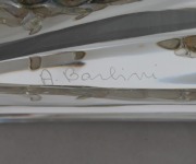 ALFREDO BARBINI (1912-2007) Crayfish in clear sommerso glass, for VETRERIA ALFREDO BARBINI, circa 1980, engraved "A. Barbini" and bearing original label "Barbini, Murano", 7cm high, 32cm long, 12cm deep. - 5
