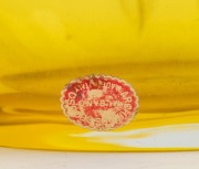 ARCHIMEDE SEGUSO (1909-1999), rare Murano glass "Feather" vase in amber and citrine, for VETRERIA ARCHIMEDE SEGUSO, circa 1956, bearing original foil label "ARCHIMEDE SEGUSO, Murano, Made In Italy", 39cm high. Note: Featured in the publication "Art Glass - 3