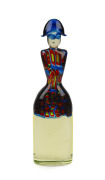 ANTONIO DA ROS (1936-2012), female figure statuette with internal murrines in uranium glass, for VETRERIA CENEDESE, circa 1960, 30cm high.