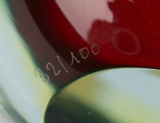 ALFREDO BARBINI (1912-2007) impressive sommerso Murano glass vase with five coloured bands, for VETRERIA ALFREDO BARBINI, circa 1980, engraved "A. Barbini, 32/100" and bearing original label "Barbini, Murano", 27cm high. - 3