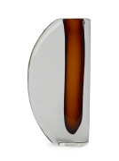 ANTONIO DA ROS (1936-2012) large orange sommerso glass vase, for VETRERIA CENEDESE, circa 1982, engraved "Cenedese, Murano, 1982, Tosi", 33cm high.