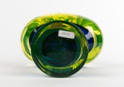 ANTONIO DA ROS (1936-2012) "Gallina" Murano sculpture in uranium glass with blue sommerso, for CENEDESE, circa 1963, bearing original paper label "Murano Cenedese Vetri", 39cm high. - 4